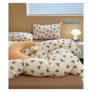 Set chăn ga gối đệm bằng vải muslin mềm mại không gây xước da